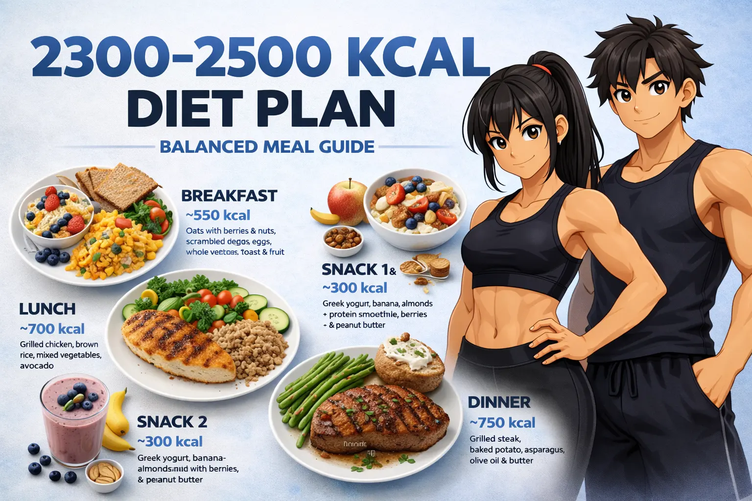 2300-2500 KCAL