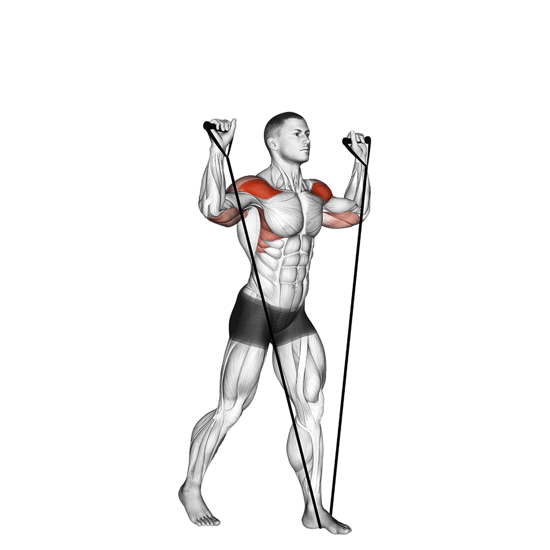 band shoulder press