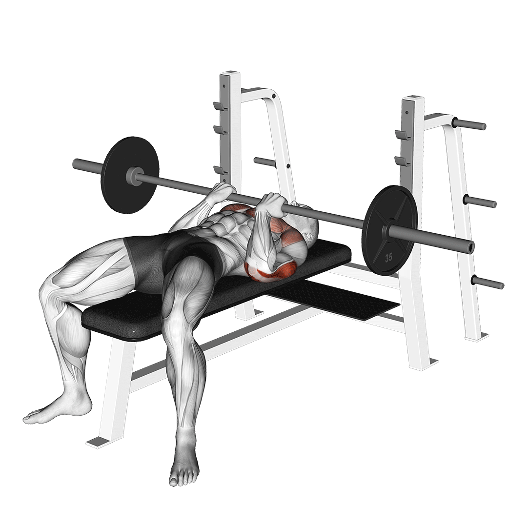 barbell reverse close-grip bench press