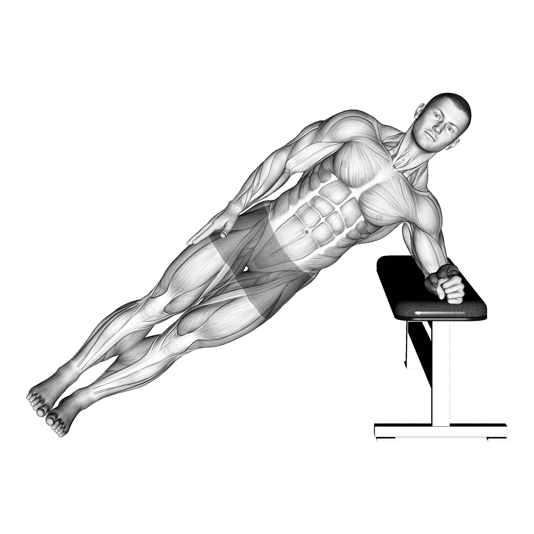 bodyweight incline side plank
