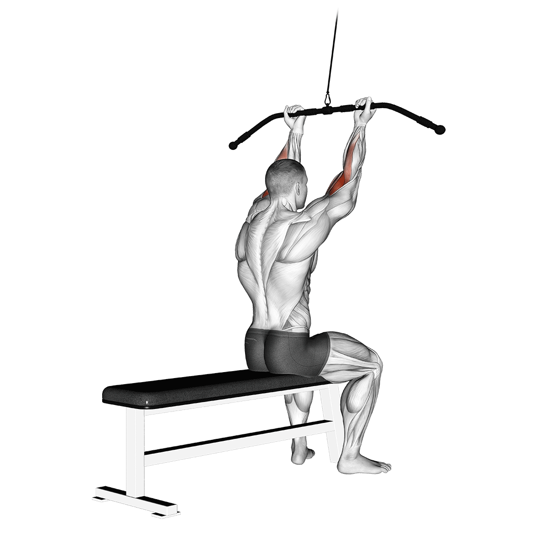 cable pulldown bicep curl
