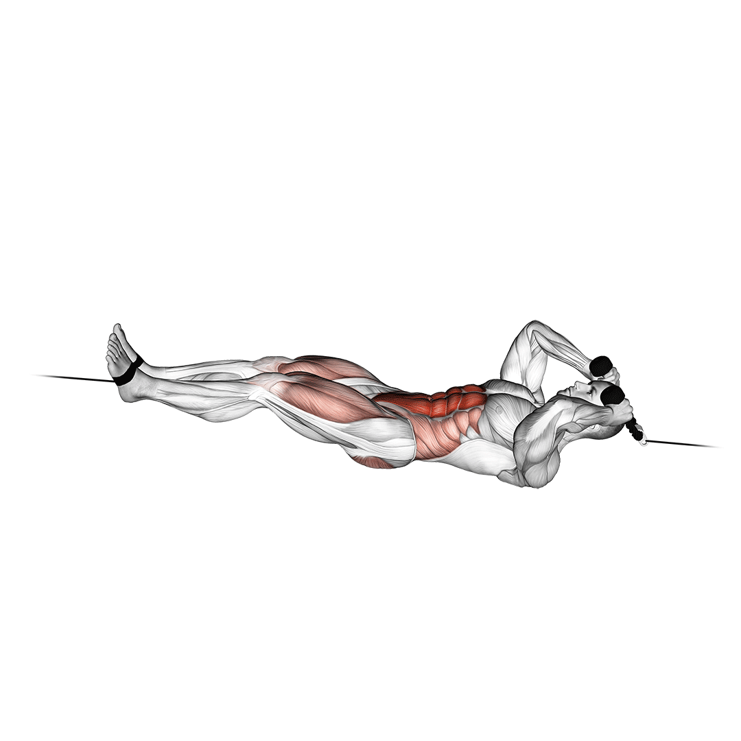 cable tuck reverse crunch