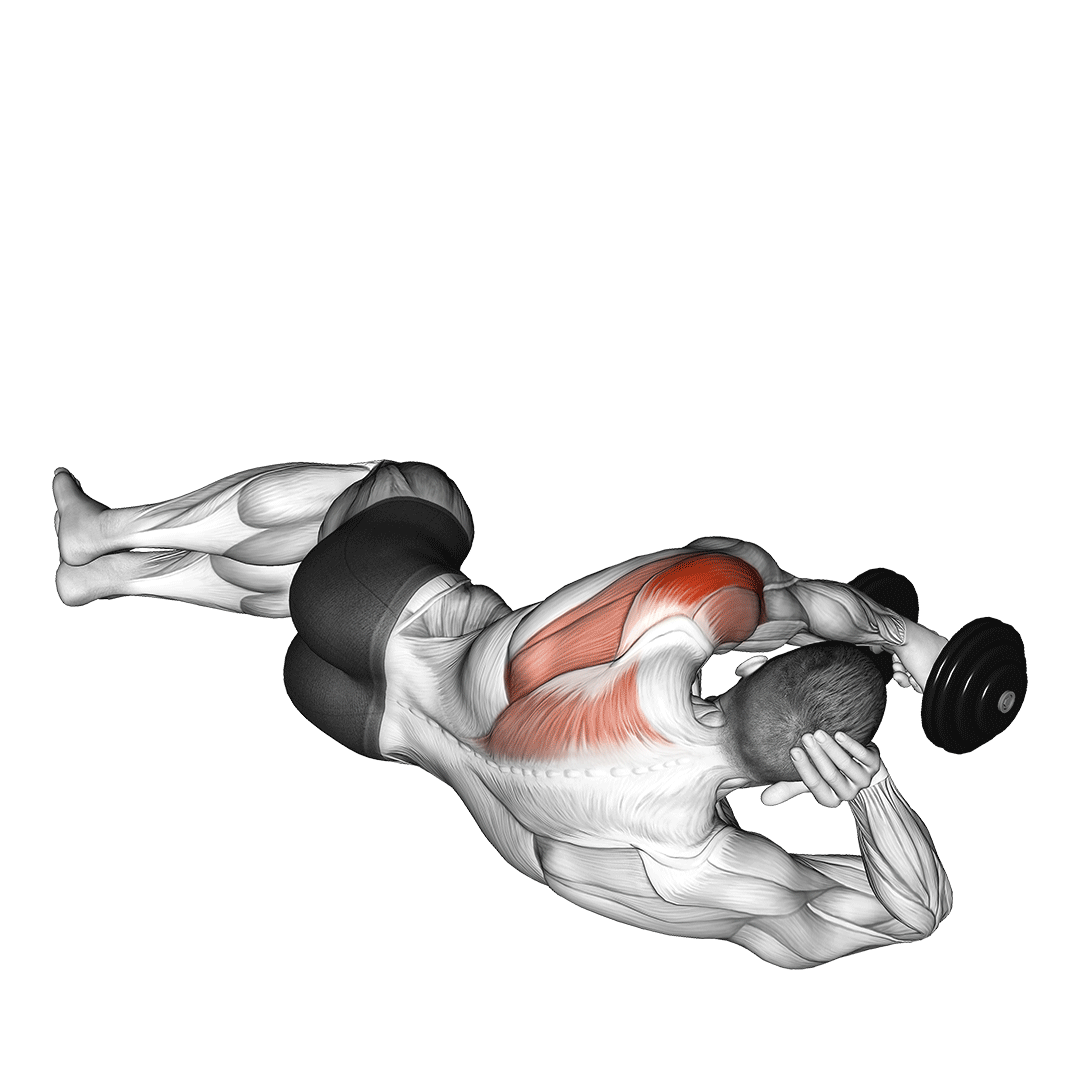 dumbbell lying on floor rear delt raise