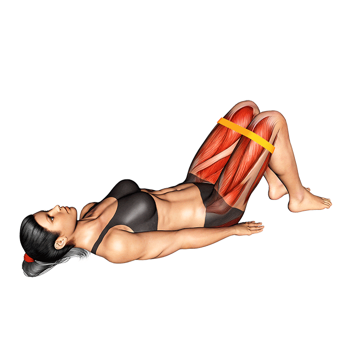 Glute Bridge Abduction