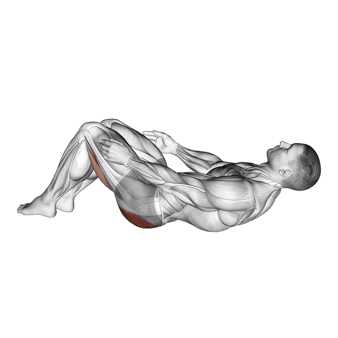 hug knees to chest