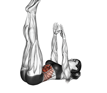 Lying Toe Touches