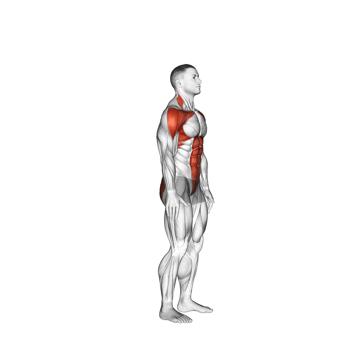 posterior step to overhead reach