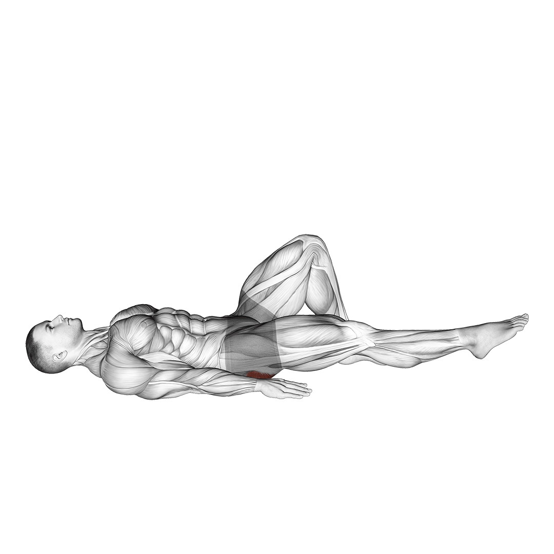 single leg bridge with outstretched leg